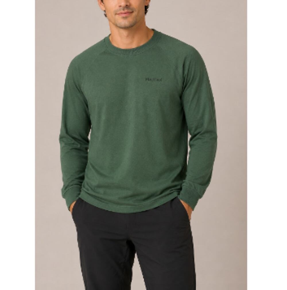Marmot Men's Juniper Green Long Sleeves Trail Crew Pullover Size S